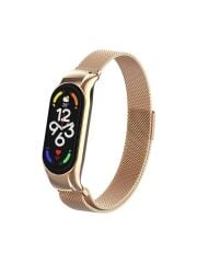 ZORE XİAOMİ Mi Band 3 Band 4 Rosegold KRD-01 Metal Kordon