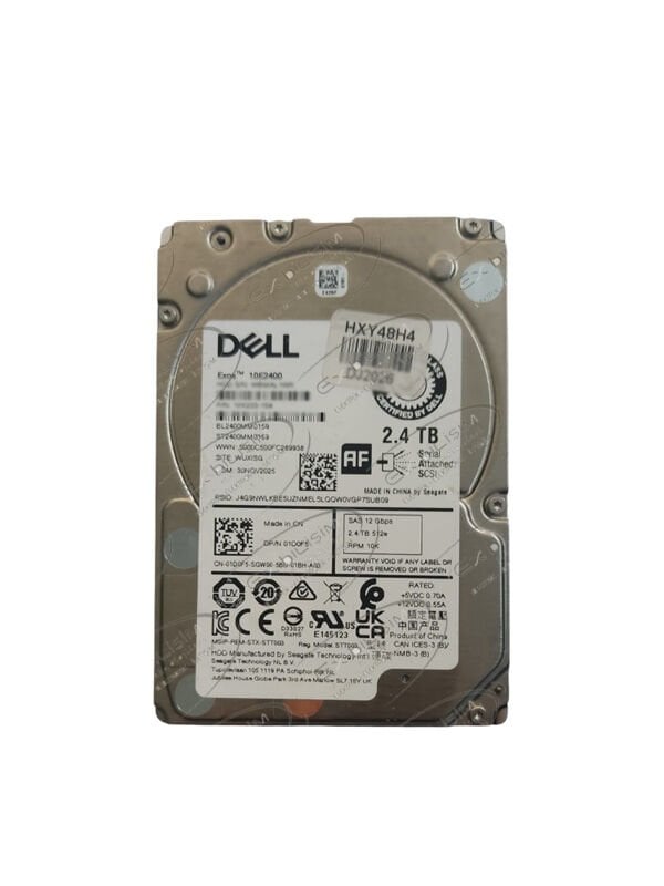 DELL Exos™ 10E2400 2.4TB 10K 12G 512e SAS 2.5'' Sunucu Harddisk BL/ST2400MM0159 1XK233-154 01D0F5