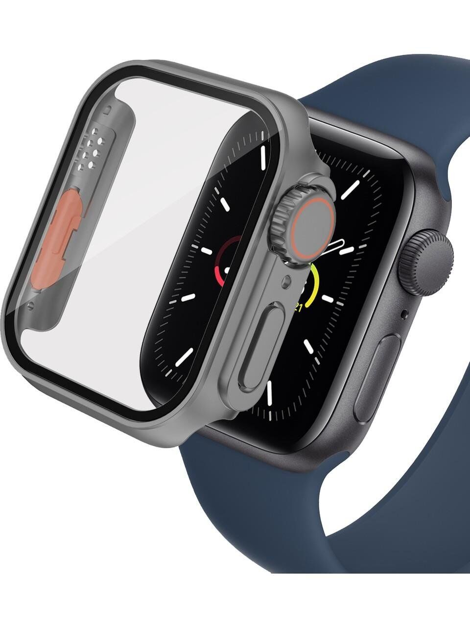 APPLE Watch 41mm Watch Ultra 49mm Gri Kasa Dönüştürücü ve Ekran Koruyucu ZORE