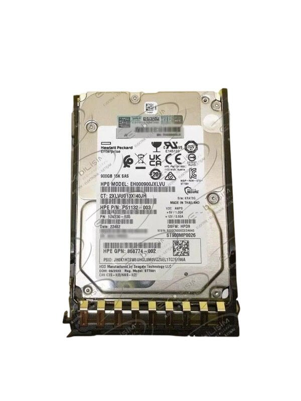 HPE 900GB 15K 12G SAS 2.5'' Sunucu Harddisk EH00900JXLVU P51132-003 868774-002 1UV230-035