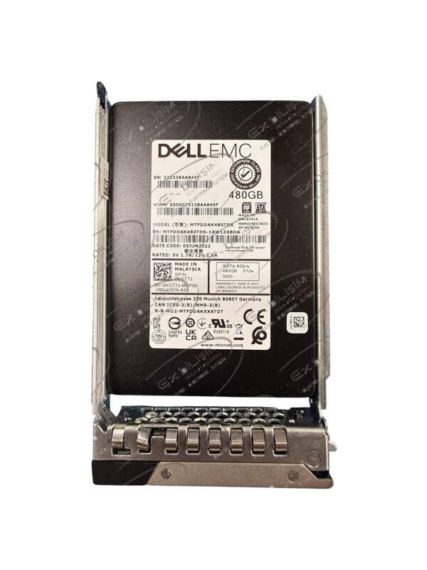 (2.EL) DELL EnterPrise EMC 480GB 512e Sata 6Gbps 2.5'' Server Sunucu SSD MTFDDAK480TDS 1AW1ZABDA 0KCT7J