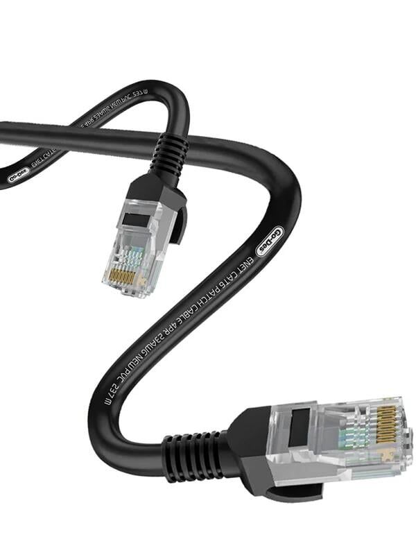 GO DES GD-HM891 1000Mbps Aktarım Hızlı RJ45 Yüksek Ağ Hızı Ethernet Kablosu Siyah 10metre
