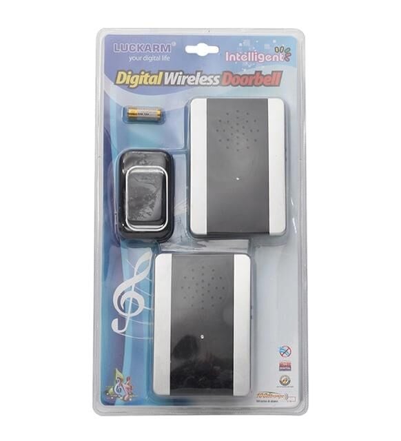 15662 POWERMASTER BJ-9646 7906 Kablosuz Kapı Zili Çift Alıcılı Tek Kumandalı 25 Melodili