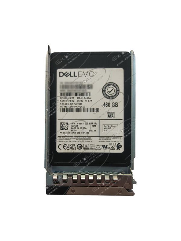 (2.EL) DELL EnterPrise EMC PM893 480GB Sata 6Gbps 2.5'' Sunucu SSD MZ-7L3480A MZ7L3480HCHQAD3 0C2C58