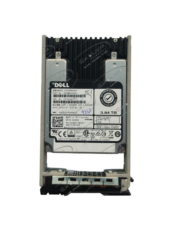 (2.EL) DELL EnterPrise 3.84TB 12Gbps SAS 2.5'' Sunucu SSD PX05SRB384Y 0XCRDV