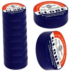 20038 GLOBE 20038 0.13mm x 19mm Lacivert İzole Bant 10'lu Paket Fiyatı