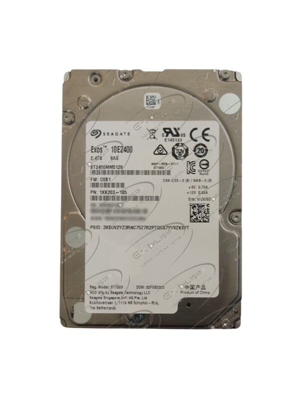 SEAGATE Exos™ 10E2400 2.4TB 10K 12G 512e SAS 2.5'' Sunucu Harddisk ST2400MM0129 1XK203-185