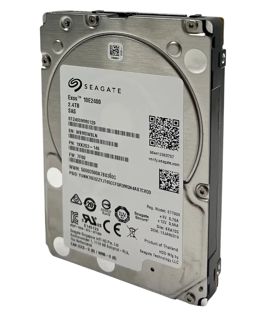 SEAGATE Exos 10E2400 2.4TB 10K 12G 512e SAS 2.5'' Server Sunucu Harddisk ST2400MM0129 1XK203-185