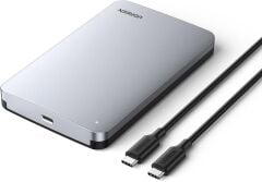 UGREEN 70499 UASP Desteği ile 6GB/s Aktarım Hızı Darbe Emici EVA Köpük USB-C 3.1 Gen2 Alüminyum Harici 2.5'' HDD SDD Sabit Disk Muhafazası