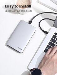 UGREEN 70499 UASP Desteği ile 6GB/s Aktarım Hızı Darbe Emici EVA Köpük USB-C 3.1 Gen2 Alüminyum Harici 2.5'' HDD SDD Sabit Disk Muhafazası - 2
