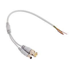 35 POWERMASTER Kablolu BNC + Power Jacklı Güvenlik Kablosu 30cm