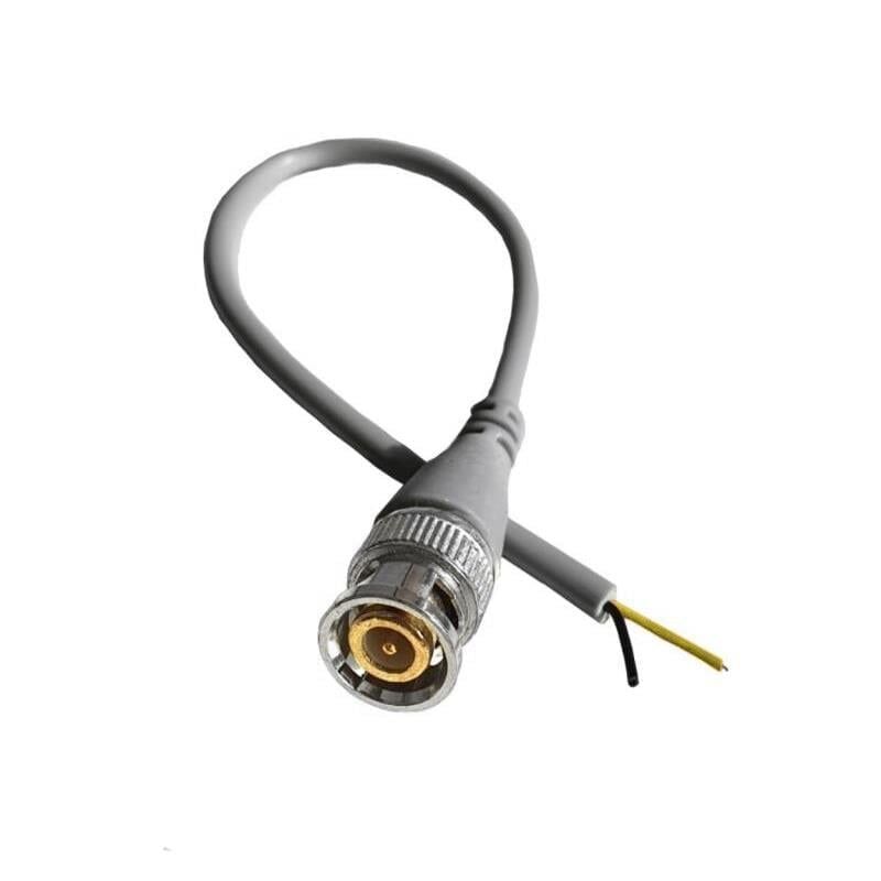 17447 POWERMASTER Kablolu BNC Konnektör Hazır Güvenlik Kablosu Gold Kablo 18cm Adet Fiyatı