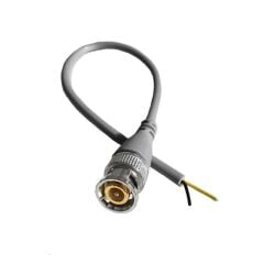 17447 POWERMASTER Kablolu BNC Konnektör Hazır Güvenlik Kablosu Gold Kablo 18cm Adet Fiyatı