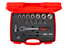 İZELTAŞ 1113 1/2” Altı Köşe Lokma Anahtar Takımı 17 Parça (U Kolsuz)