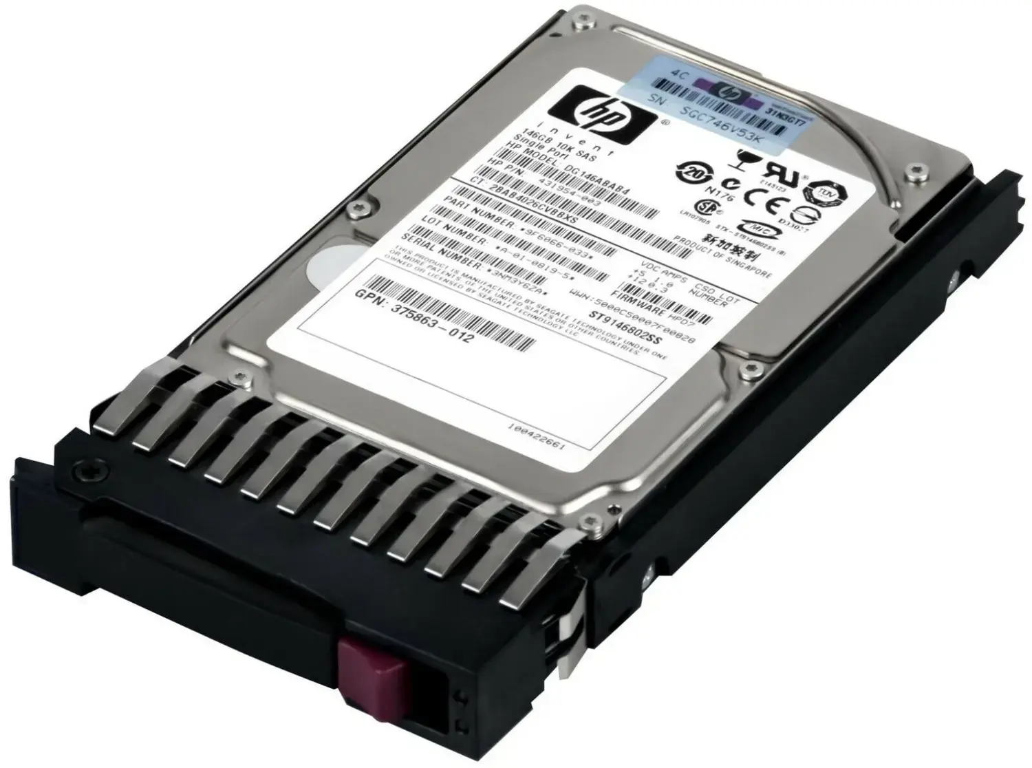 (2.EL) HP İnvent 146GB 10K 3G SAS 2.5'' Sunucu Harddisk DG146ABAB4 ST9146802SS M431954-003 9F6066-033