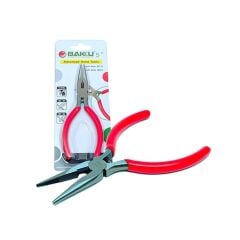 13769 BAKU BK-031 İnce Uç Elektronikçi Kargaburnu 5'' (125mm) Kırmızı