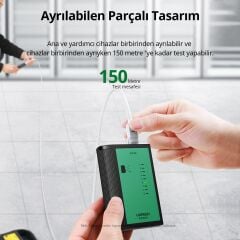 UGREEN 10950 NW167 RJ45 RJ11 RJ12 Uyumlu CAT5/CAT5e/CAT6/CAT7/CAT8 Network Ağ Kablosu Ethernet Test Cihazı