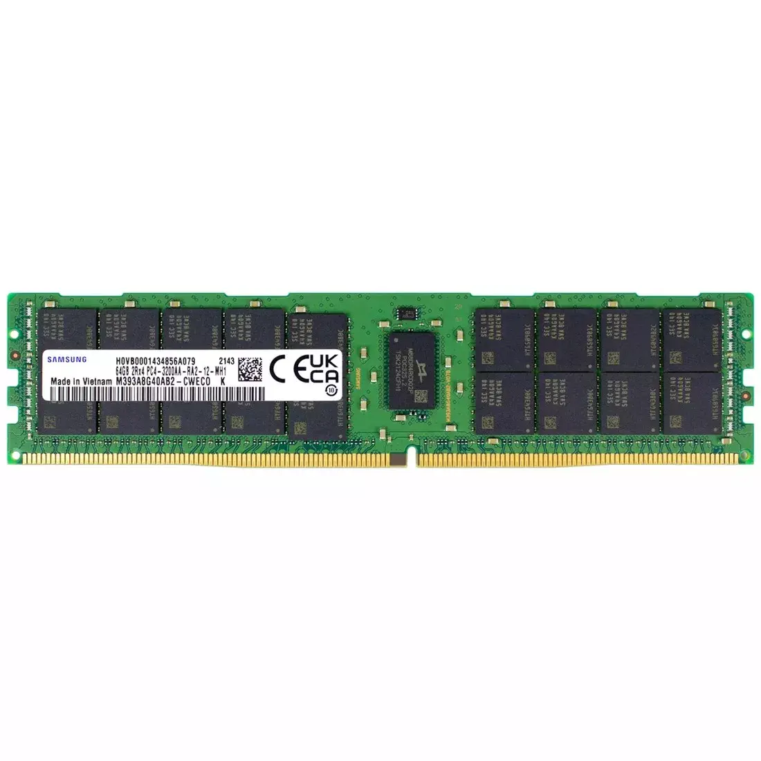 SAMSUNG 64GB DDR4 3200Mhz 2Rx4 PC4-3200 ECC Server Sunucu Ram M393A8G40BB4-CWECO