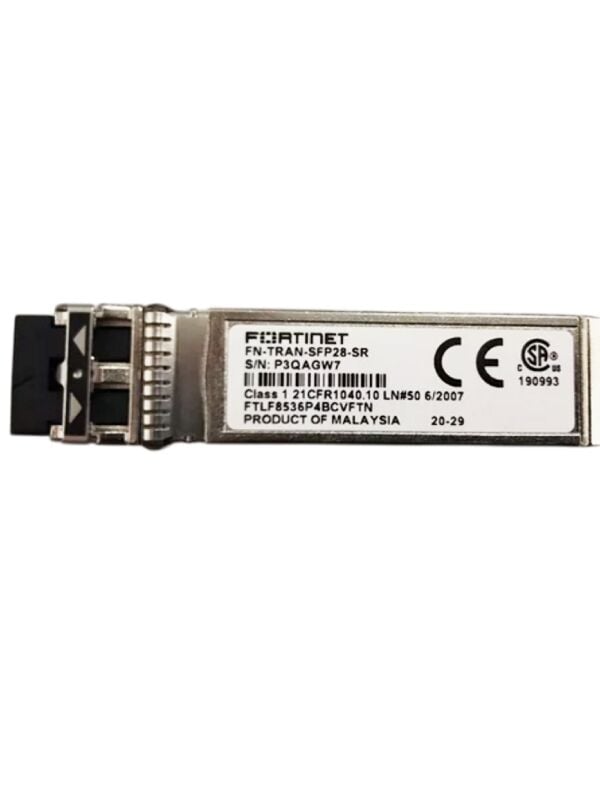 FORTİNET FN-TRAN-SFP28-SR 25GE/10GE Dual Rate SFP28 Transceiver SFP-25G-SR 850nm 32GB 32G Alıcı-Veri