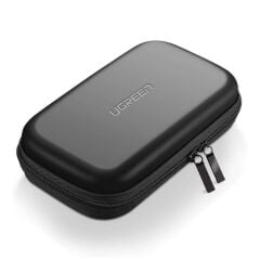 UGREEN 50274 LP128 Üç Katmanlı Darbe ve Suya Dayanıklılık 2.5¨ Harici Harddisk ve Powerbank Büyük Sabit Disk Saklama Çantası Siyah (L)