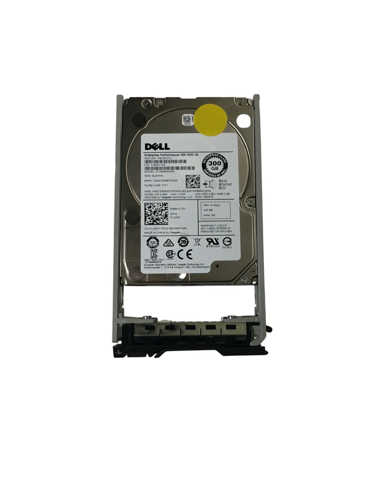 DELL EnterPrise 300GB 10K 12G SAS 2.5'' Sunucu Harddisk ST300MM0008 1V8200-150 0YJ2KH