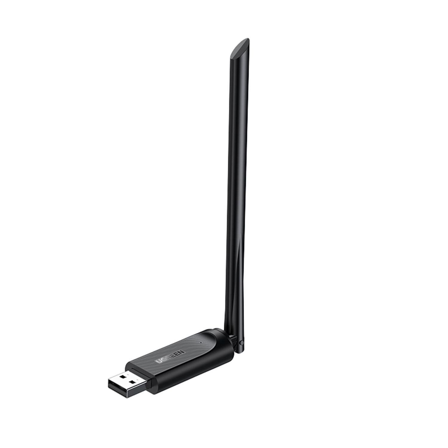 UGREEN 90339 CM496 AC650 5GHz 433Mbps / 2.4GHz 200Mbps Dual Band USB 2.0 Wi-Fi Adaptör