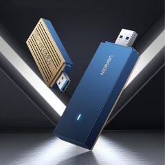 UGREEN 90340 CM499 AX1800 USB 3.0 Wi-Fi 6 Adaptör (5GHz 1201Mbps / 2.4GHz 574Mbps, Dual Band)