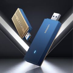 UGREEN 90340 CM499 AX1800 USB 3.0 Wi-Fi 6 Adaptör (5GHz 1201Mbps / 2.4GHz 574Mbps, Dual Band)