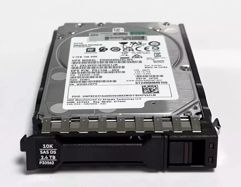 HPE 2.4TB 10K 12G SAS 2.5'' Server Sunucu Harddisk EG002400MXJQT ST2400MM0149 P28526-001 P28621-001 1XK223-835