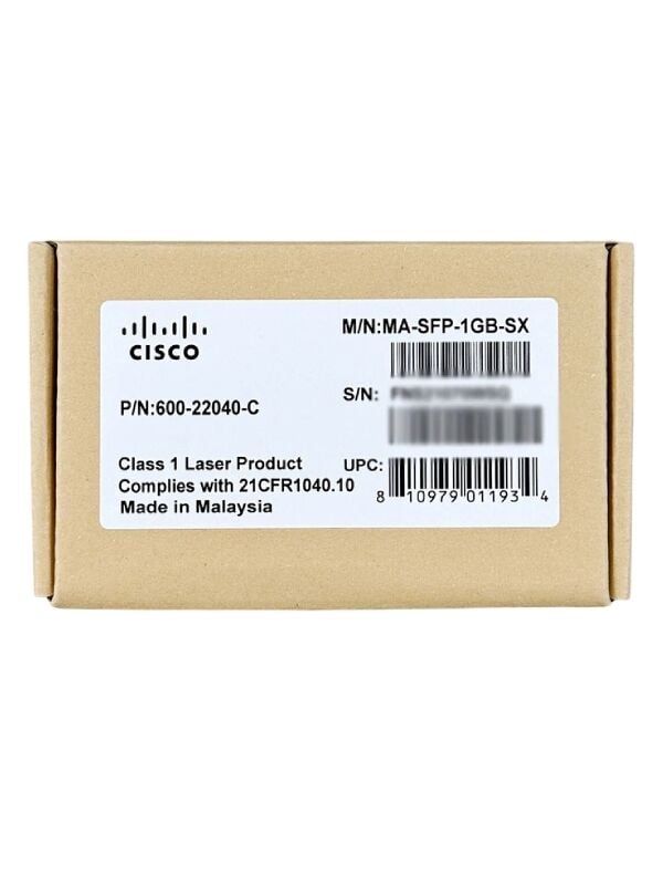 CİSCO Meraki 1000Base 850nm 550m SX Multi-Mode MA-SFP-1GB-SX