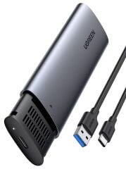 UGREEN 10903 CM400 M.2 Sata NGFF SSD UASP Desteği ile 5Gb/s Süper Hız USB 3.1 5Gbps Type-C Gen1 B-Key M+B Key Disk Kutusu