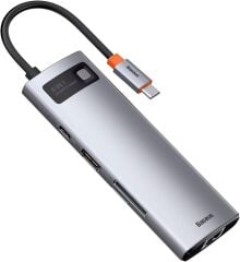 BASEUS Metal Gleam Series USB-C to 8 in 1 Çok Fonksiyonlu Bağlantı İstasyonu WKWG080113