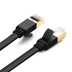 UGREEN 11260 NW106 CAT7 10Gbps Yüksek Ağ Hızı U/FTP Flat Yassı Ethernet Kablosu Siyah 1Metre - 2