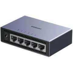 UGREEN 15641 CM633 5 Port Bağlantı Noktalı 10/100/1000Mbps Gigabit Ethernet Switch Alüminyum