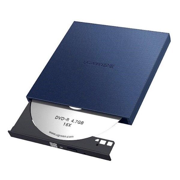 UGREEN 40576 CM138 USB-A 2.0 İnce Taşınabilir DVD Yazıcı Okuyucu