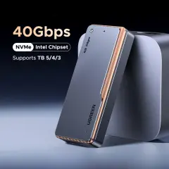 UGREEN 65727 D703 USB-C M.2 NVMe SSD 40Gbps Alüminyum Alaşımlı Kasa Muhafazası