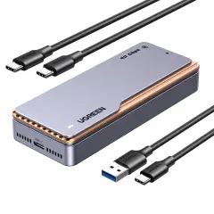 UGREEN 15976 CM642 USB4 M.2 NVMe SSD 40Gbps Harici M.2 Kutusu Alüminyum Alaşımlı Kasa