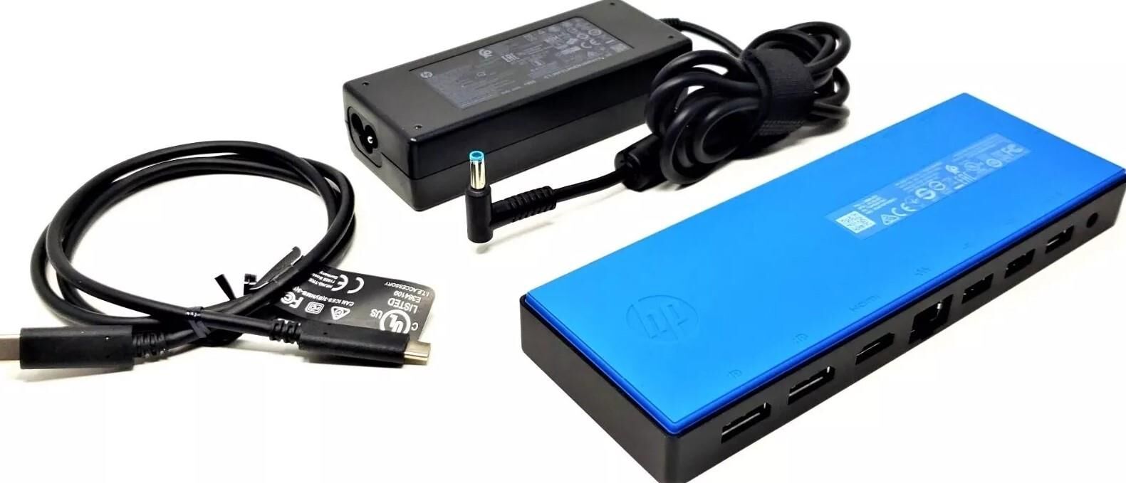 HP Elite USB-C Dock G4 HDMI DisplayPort USB 3.0 HSTNH-U601 + HP Güç Adaptörü - KUTUSUZ