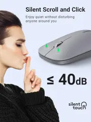 UGREEN 90673 MU001 4000dpi 2.4GHz Slim Sessiz Kablosuz Mouse Ay Gölgesi Grisi