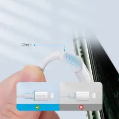 UGREEN 60746 US171 MFi Sertifikalı 36W 3A PD USB-C to Lightning Hızlı Şarj Kablosu Beyaz 0.25cm - 2