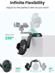 UGREEN 20559 LP405 Vantuzlu Araç Telefon Tutucu Siyah