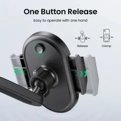 UGREEN 15061 LP405 Şelale Şeklinde Vantuzlu Araç Telefon Tutucu Siyah