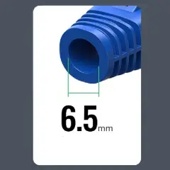 UGREEN 50637 NW197 RJ45 Gerilim Giderici Koruyucu Kılıflar Dış Çap Mavi 6.5mm 50 Adet