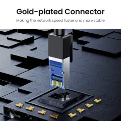 UGREEN 30795 NW153 CAT8 2000MHz Stabil Bant 40Gbps Yüksek Ağ Hızı Ethernet Kablosu Örgülü 10metre