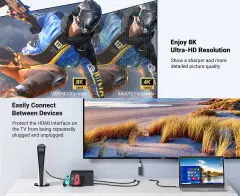 UGREEN 20134 Micro HDMI Erkek to HDMI Dişi Dönüştürücü Adaptör Kablo Siyah 22cm