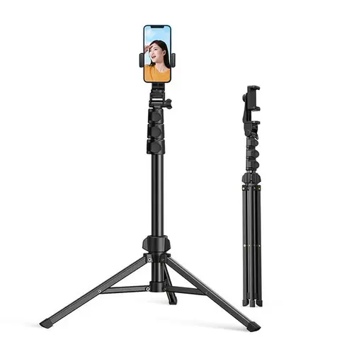 UGREEN 90235 LP377 4.7''-7.2'' Ayakta Durabilen Canlı Yayın Tripodu Siyah 1.7metre