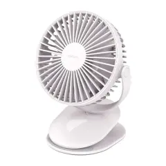 UGREEN 80907 LP308 Çok Fonksiyonlu Klipsli Şarj Edilebilir Ultra Sessiz Vantilatör Beyaz