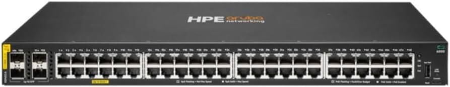 HPE Aruba 6000-48G R8N85A 48 Port 10/100/1000 Mbps Yönetilebilir Gigabit PoE Switch
