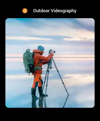 UGREEN 15187 LP661 4-7 inc 50cm-175cm Profesyonel Telefon ve Kamera Tripod - 2