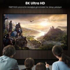 UGREEN 80392 DP114 Ultra HD 8K@60Hz Çözünürlük Displayport to Displayport 1.4 Örgülü Kablo 2metre - 2